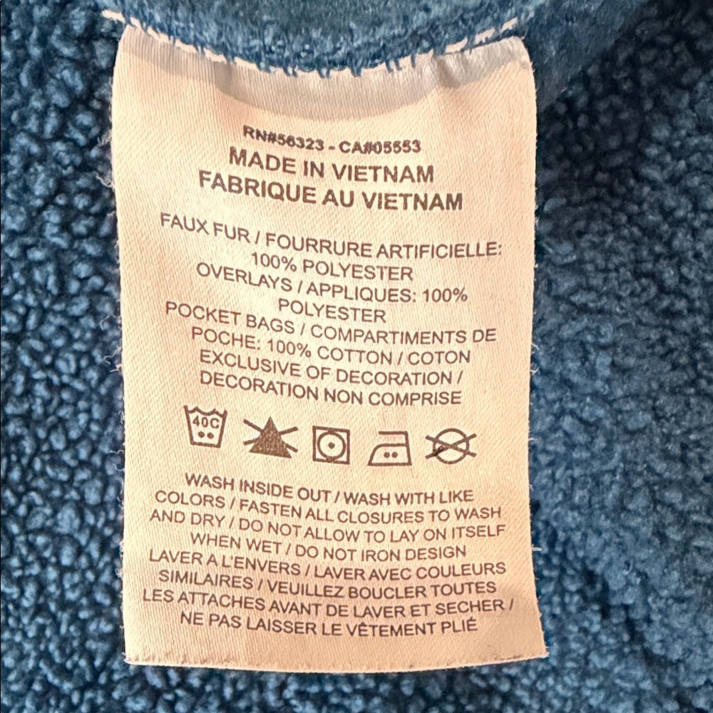 Nike Kids Blue Fleece Jacket - Picture 4 of 4